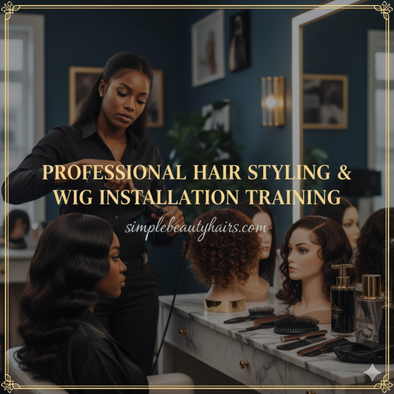 Professional Hair Styling & Wig Installation Training